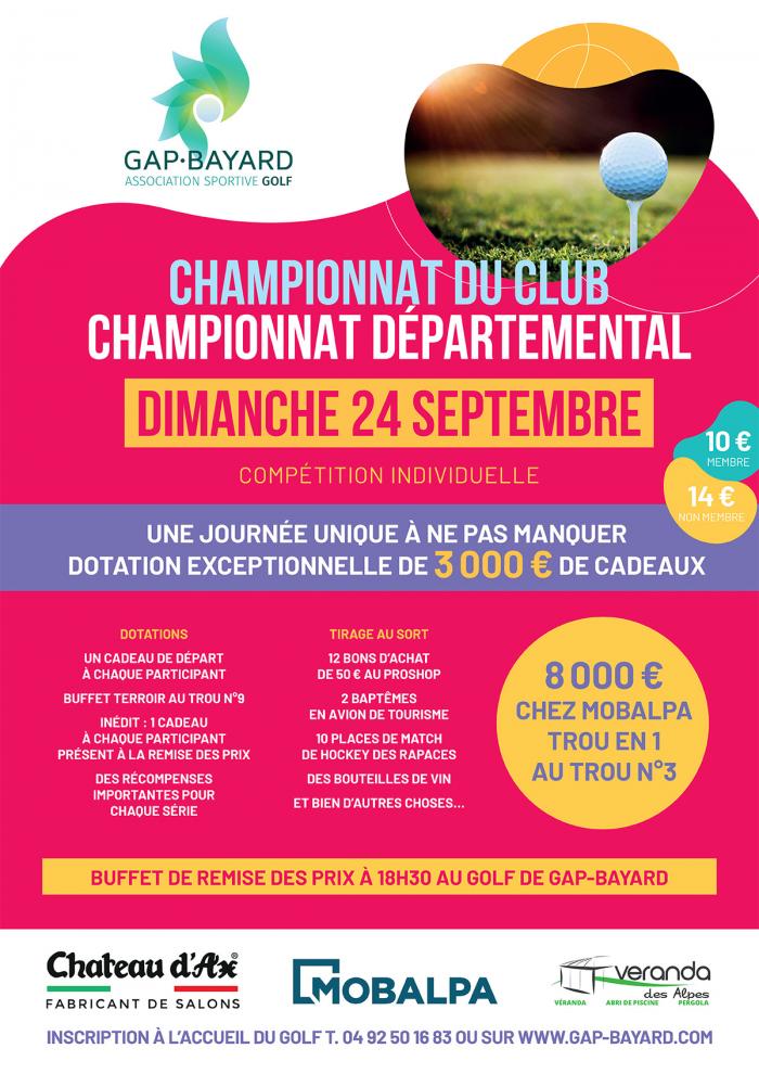 Championnat du club de Golf GAP - BAYARD