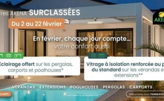 Du 2 au 22 f&eacute;vrier, offrez-vous une r&eacute;alisation AKENA&hellip; surclass&eacute;e