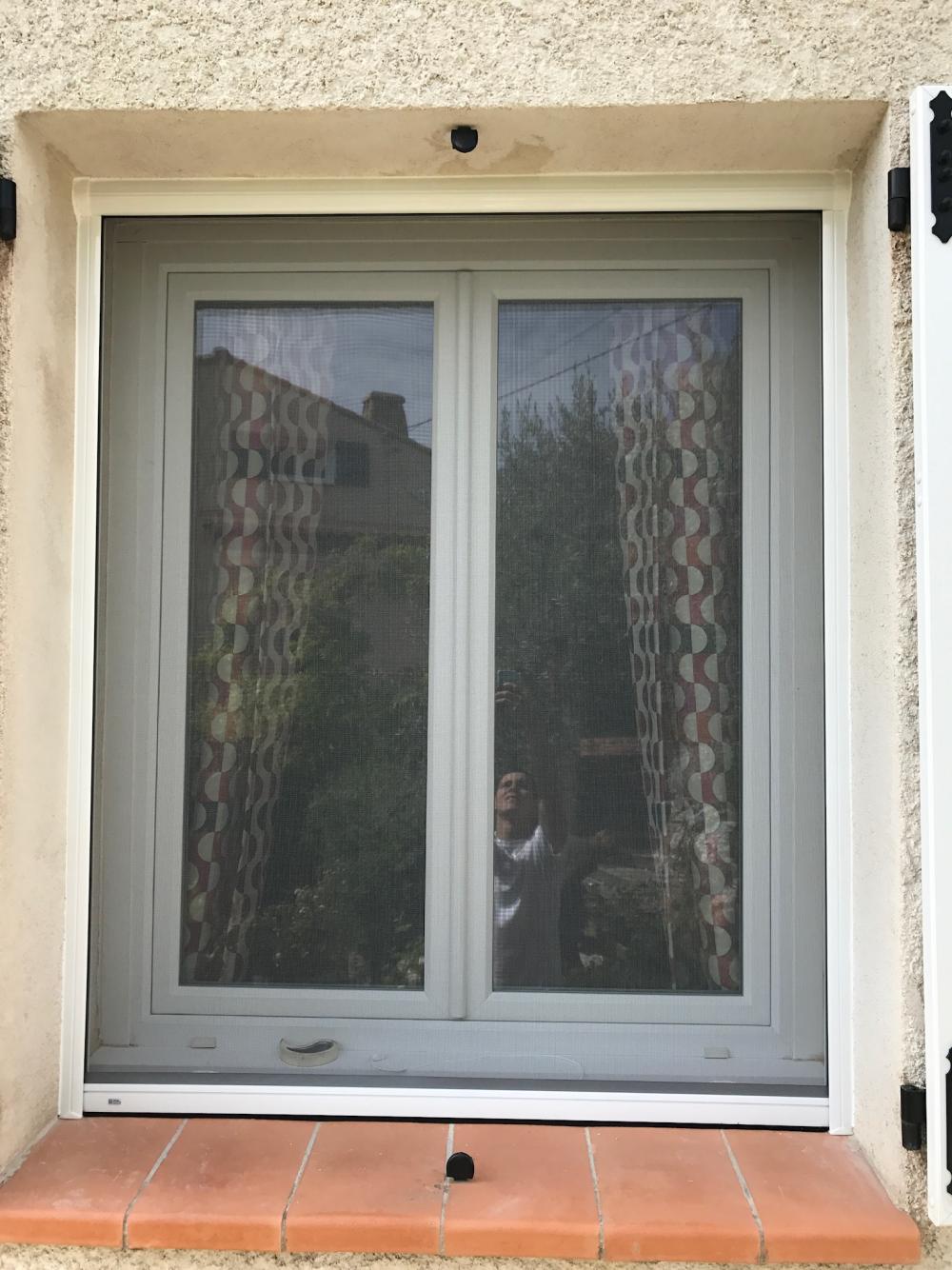 Porte fenêtre pvc blanc asymétrique