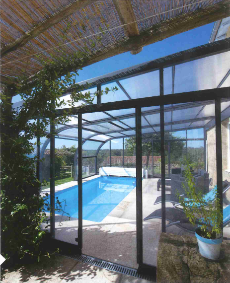 Abri de piscine haut