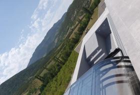 Abri de piscine bas un rail à Monferrand la Fare (26)